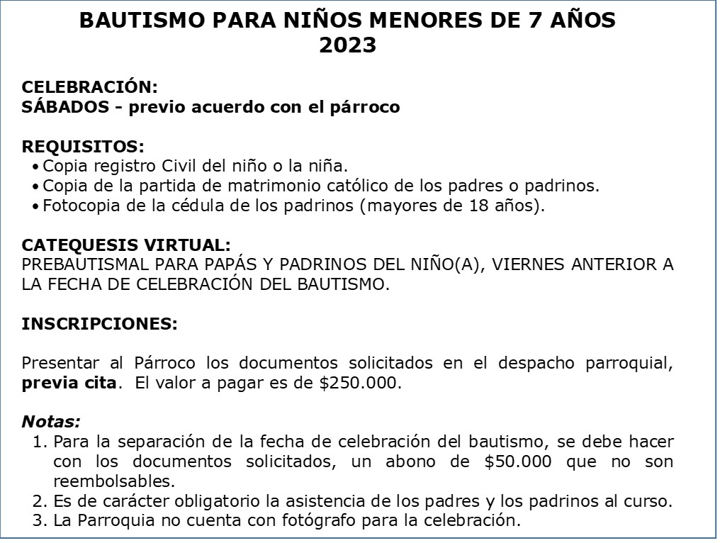 bautizos 2023